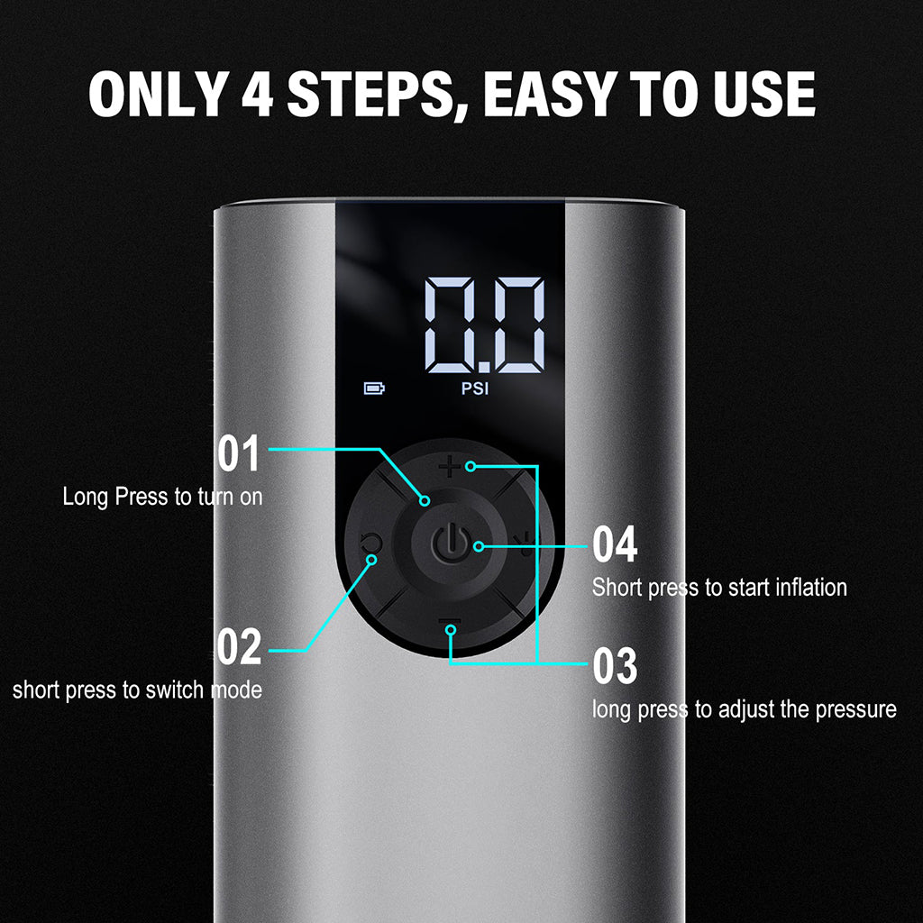 Cycplus A8 Electric Air Pump – Compact & High-Performance