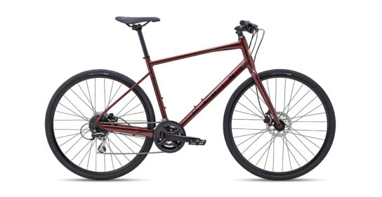 Buy Marin Fairfax 2 Red Black Hybrid Bike - Shimano 2x8 – United