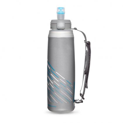 Hydrapak Skyflask IT Speed 500ml handheld bottle, shown folded for compact storage.