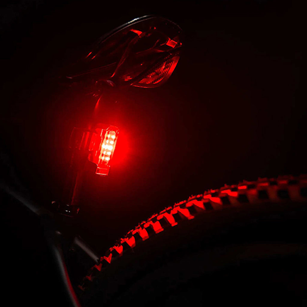 Lezyne rear bike light with wide-angle optics and daytime flash
