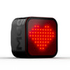 A vibrant red heart icon set against a clean white background, representing warmth and emotional connection.