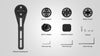 Magicshine Aero Out-Front Mount package showing all mount types (Garmin, Wahoo, Bryton), GoPro adapter, phone mount, screws, and hex keys