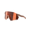 Magicshine Windbreaker Classic Sunglasses in vibrant Phoenix Red, featuring an ultralight frameless design and expansive PC shield lens for cycling eyewear.