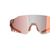 Stylish Phoenix Red Magicshine Windbreaker Classic eyewear with a wraparound PC shield lens, offering comprehensive eye protection and a sporty aesthetic for cyclists.