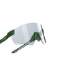 Magicshine Windbreaker Photochromic Sunglasses in Forest Green, featuring adaptive waterproof lenses and an ultralight frameless design for cycling.