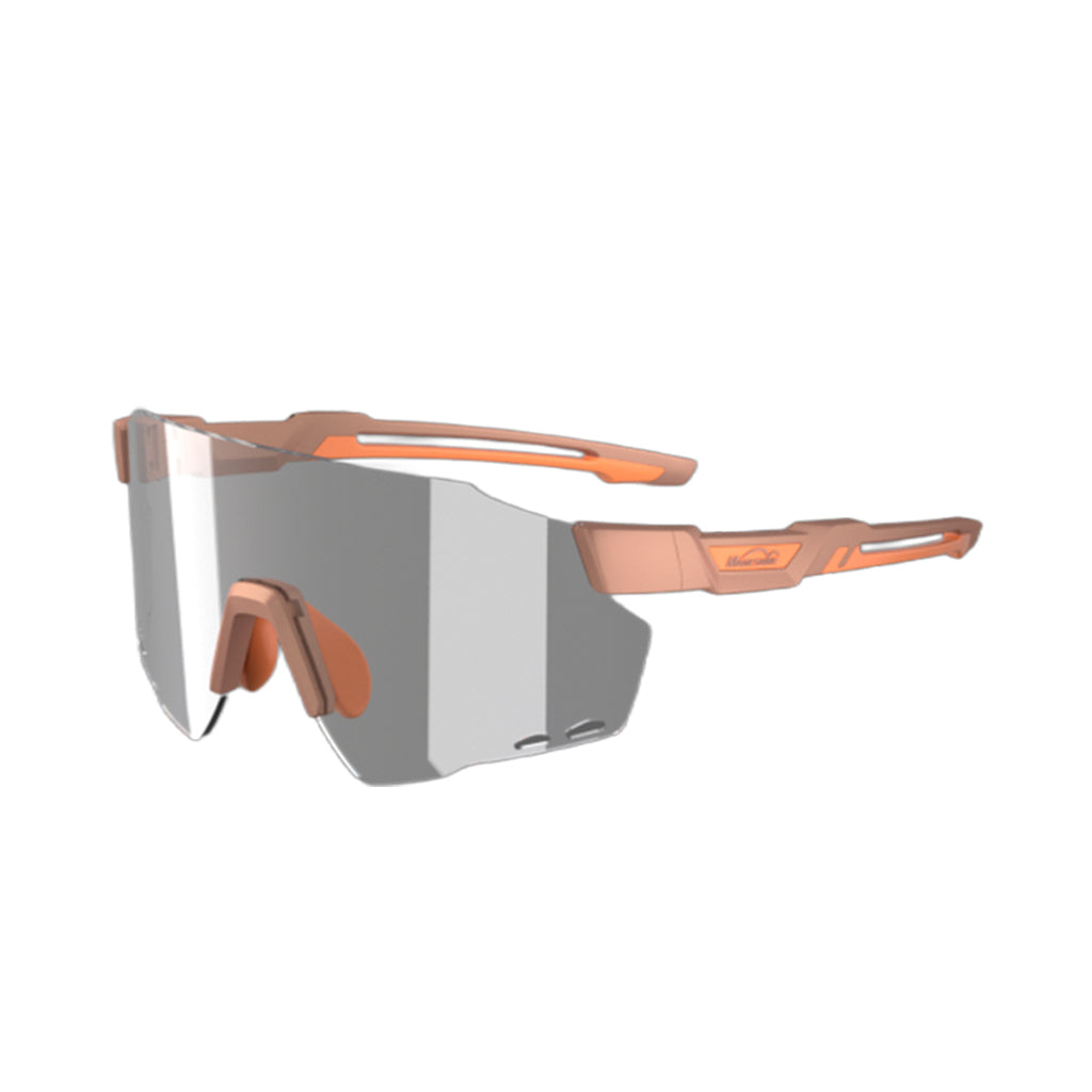 Cycling sunglasses Magicshine Windbreaker Photochromic in Phoenix Red – ultralight and stylish design