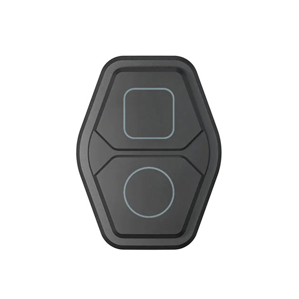 Magicshine M-Remote (wireless remote) on a white background, highlighting the ergonomic shape and button configuration for Magicshine bike lights.