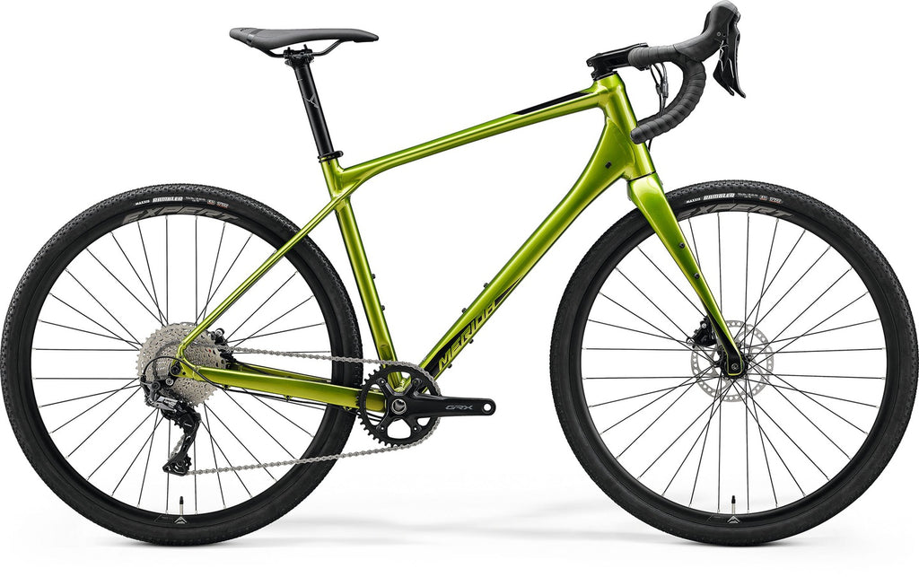 Shop Merida Silex 600 Gravel Bike - Fall Green/Black