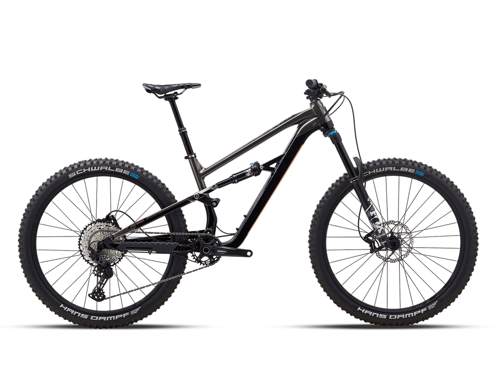 Polygon Siskiu T8 27.5 charcoal trail mountain bike engineered for diverse terrains and aggressive riding