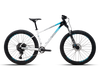Polygon Xtrada 5 mountain bike with white, blue, and black accents.