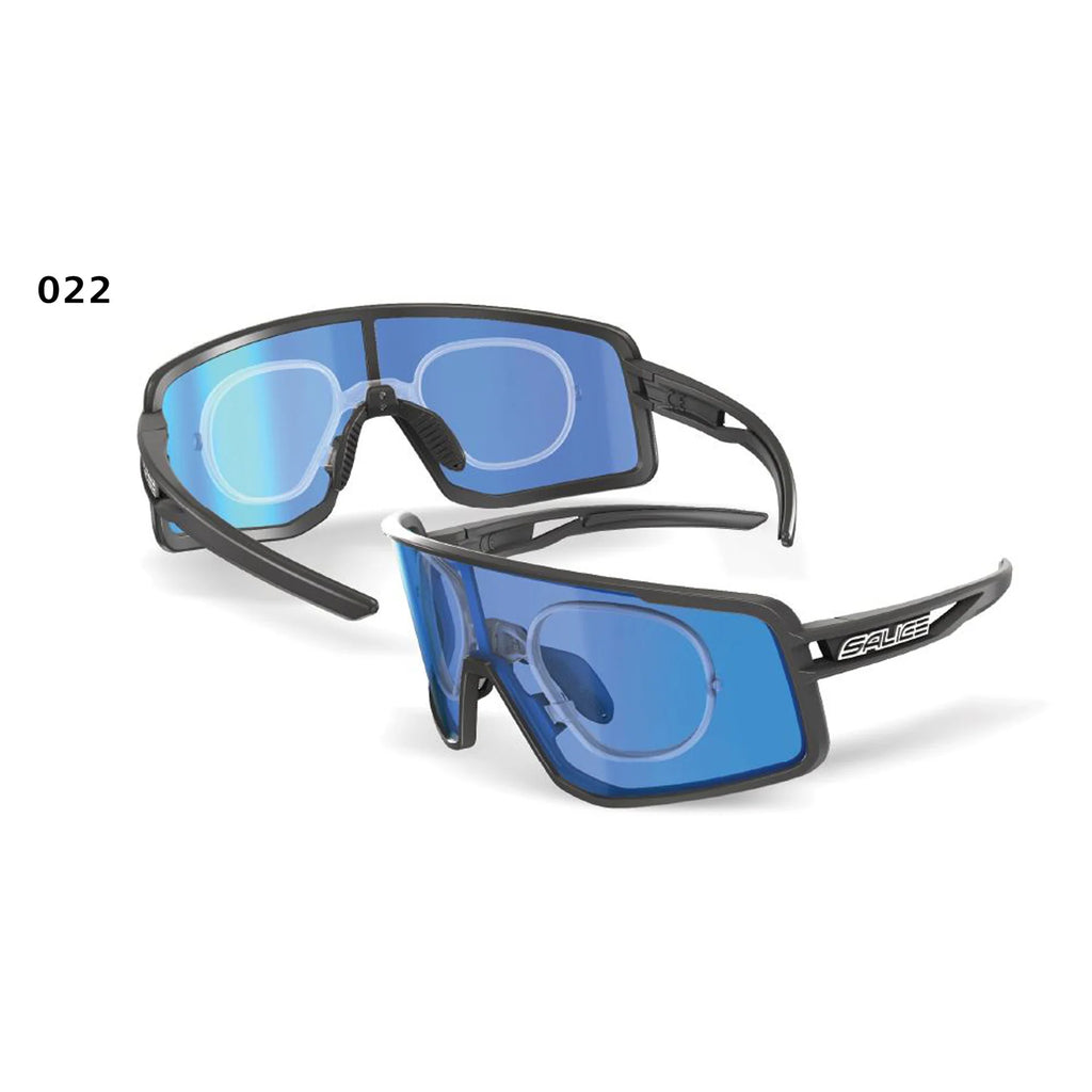 The Salice RX-B6 optical insert in its clear form, ready to be fitted with your specific prescription lenses for use with your favorite Salice sunglasses.