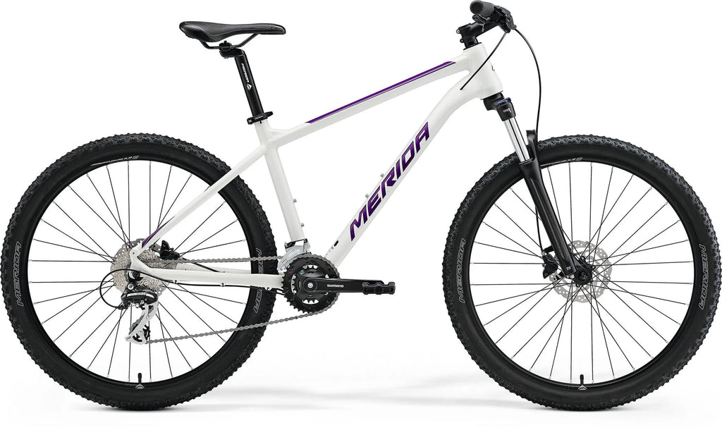 Shop Merida Big Seven 20 2X MTB Bike - White (Purple)