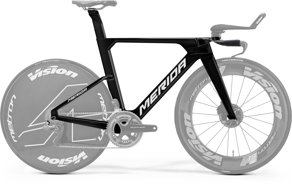 Shop Merida TIME WARP TT Frameset - Shiny Black