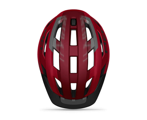 MET ALLROAD MTB HELMET (RED BLACK MATT)