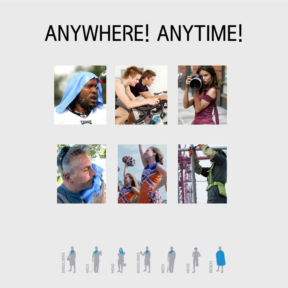 N-rit Ice Mate Cool Towel Single Blue(NSC325S)