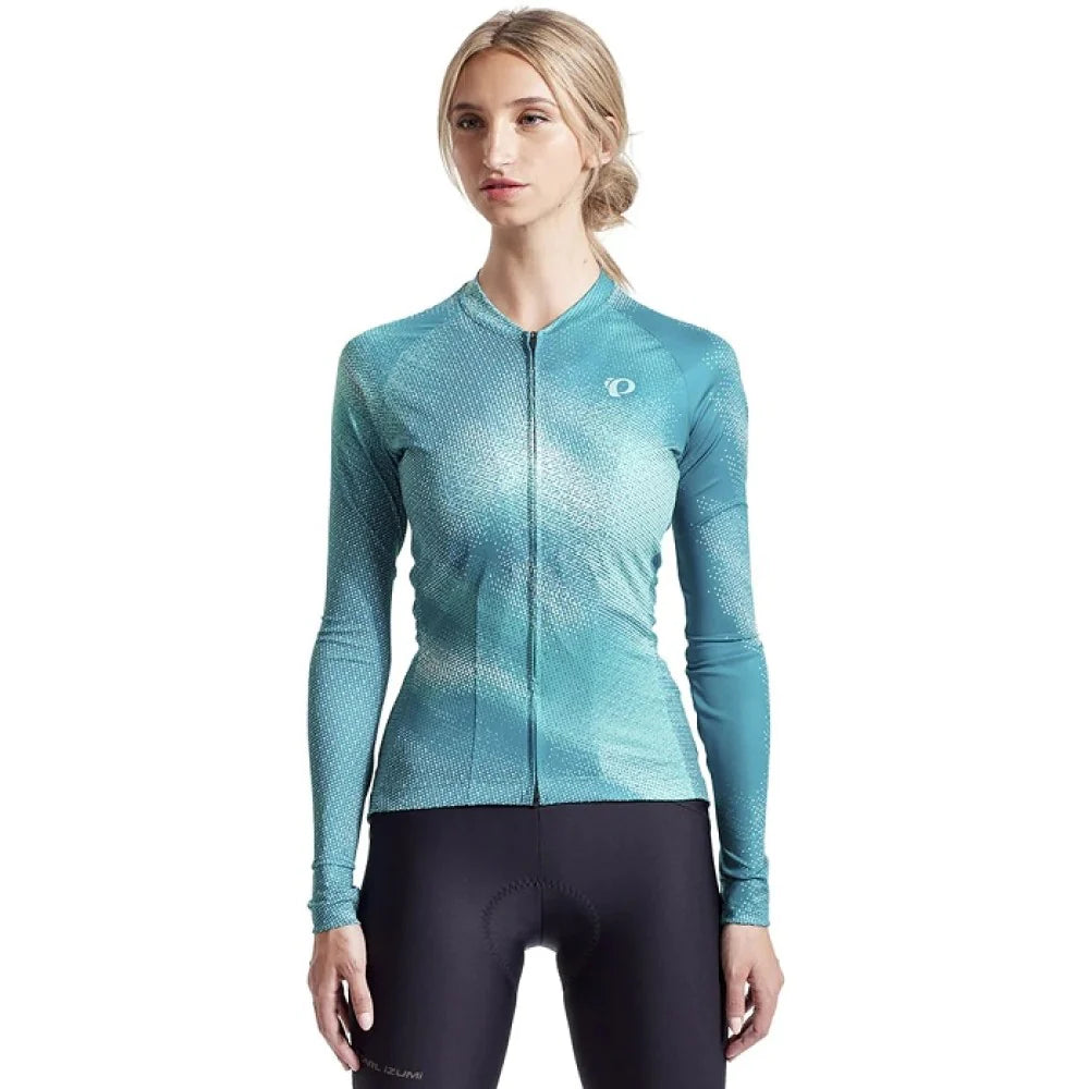 Shop PEARL iZUMi Womens Attack Long Sleeve Jersey (Gulf Teal Depth) Online in India | United By Cycling