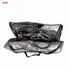 Opened XXF PE012 Bike Travel Bag revealing spacious interior for easy packing