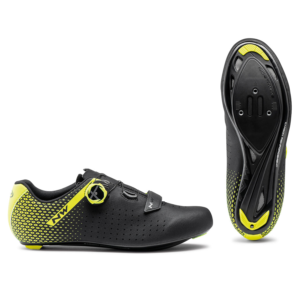 Shop Northwave Core Plus 2 Shoes Black/Yellow Fluo  Online in India | United By Cycling
