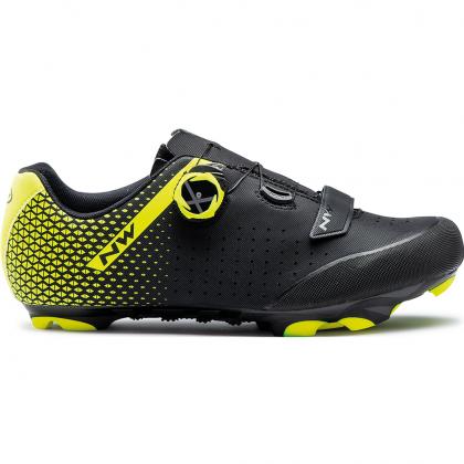 Shop Northwave Origin Plus 2 Shoes Black / Yellow Fluo Online in India | United By Cycling
