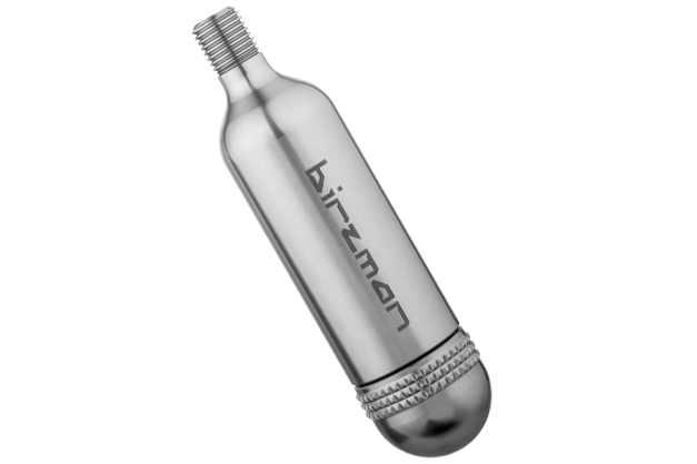 Birzman Tubeless Tyre Repair Kit, a portable CO2 cartridge-shaped tool with tire plugs and an insertion tool.