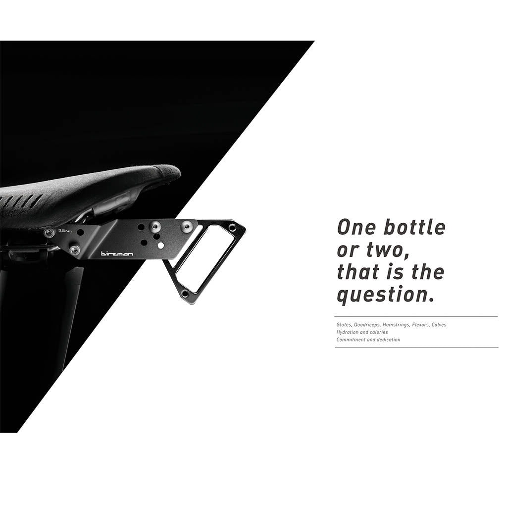 Aeroman hydration carrier with adjustable saddle rail arms