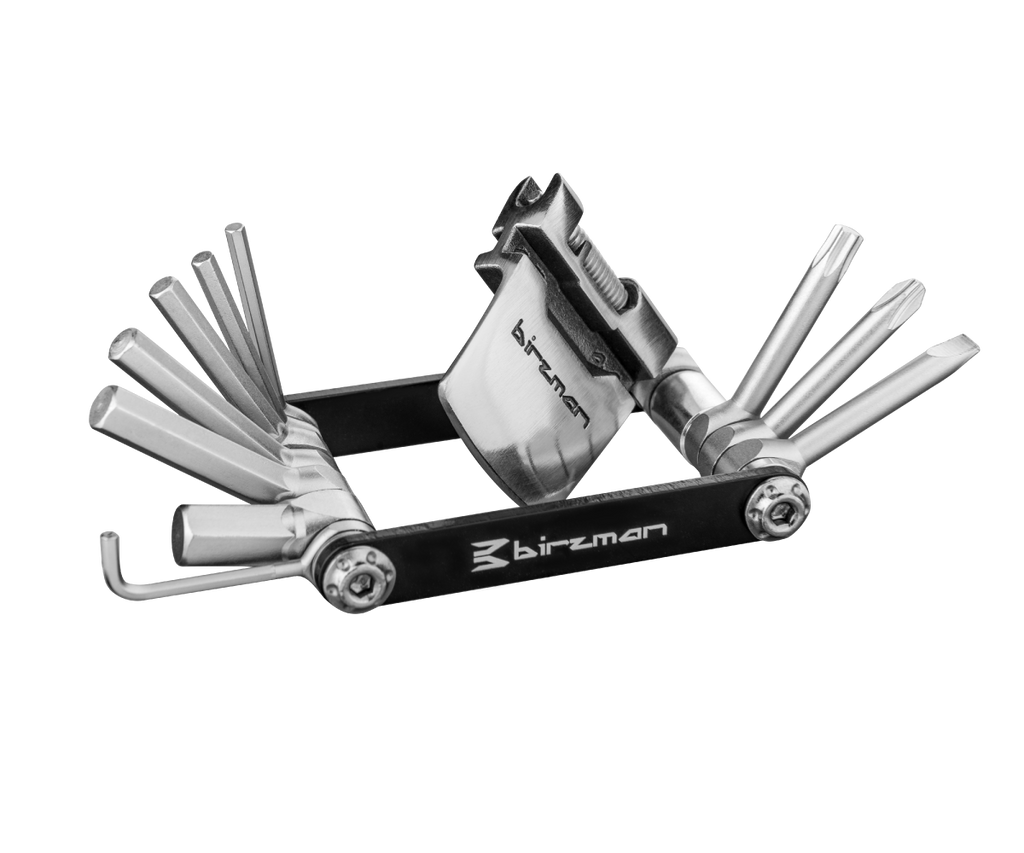 Birzman Feexman E-Version 15 multi-tool for on-the-road bicycle repairs.