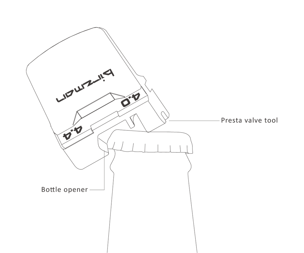 Showing its measurements Birzman Feexman E-Version
