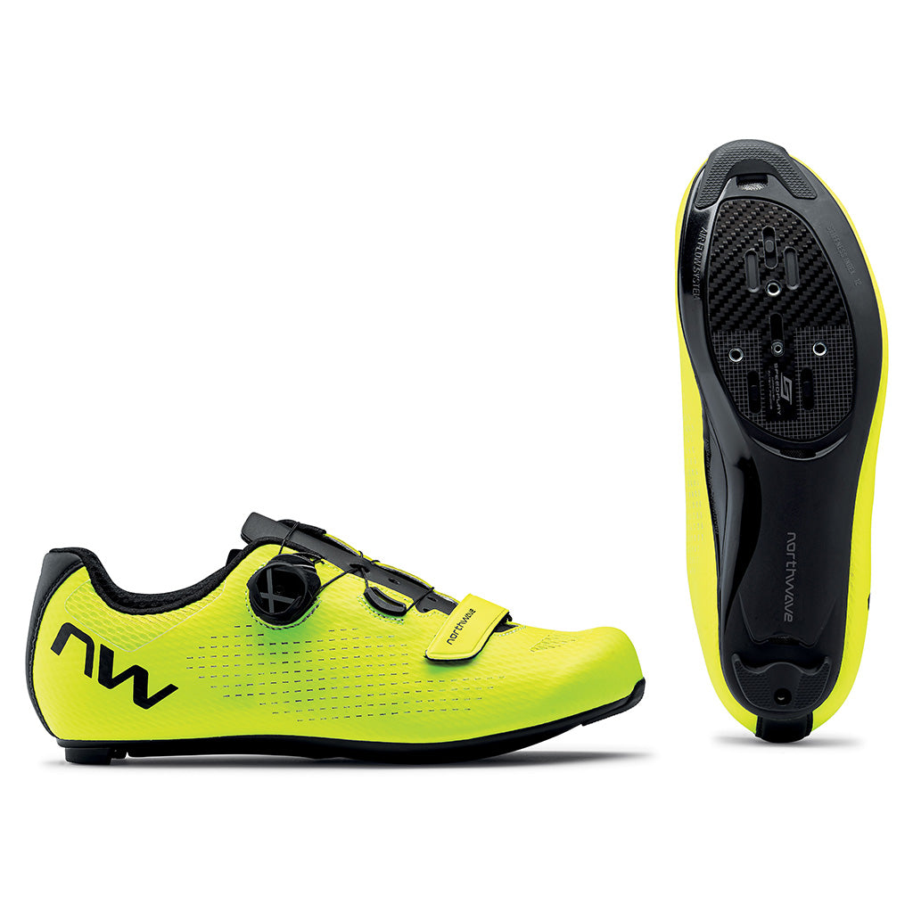Shop Northwave Storm Carbon 2 Shoes(Yellow Fluo/Black)  Online in India | United By Cycling