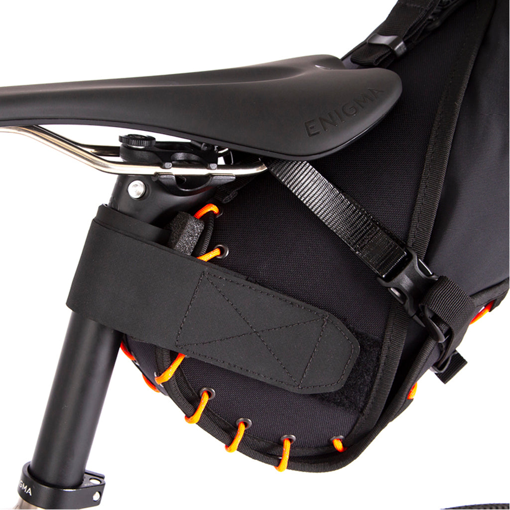 Shop Restrap Saddle Bag (Black/Orange) - 8 L  Online in India | United By Cycling