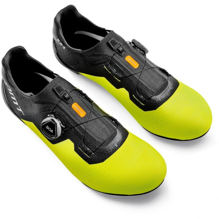 Shop DMT KR4 Road Shoes (Black/Yellow Fluorescent) Online in India | United By Cycling