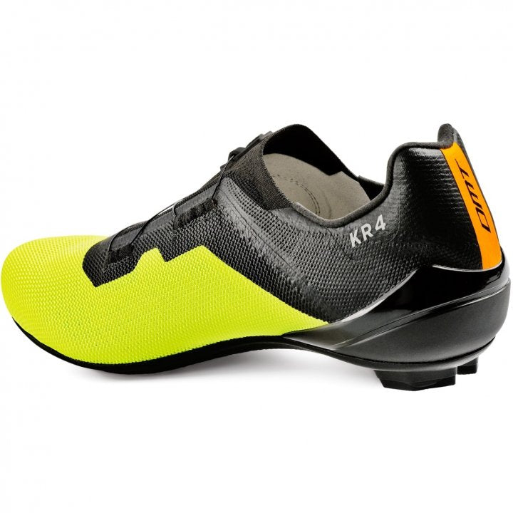 Shop DMT KR4 Road Shoes (Black/Yellow Fluorescent) Online in India | United By Cycling