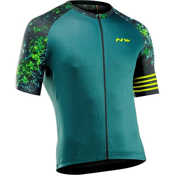 Shop Northwave Blade Jersey Black/Green/Lime - (M) Online in India | United By Cycling
