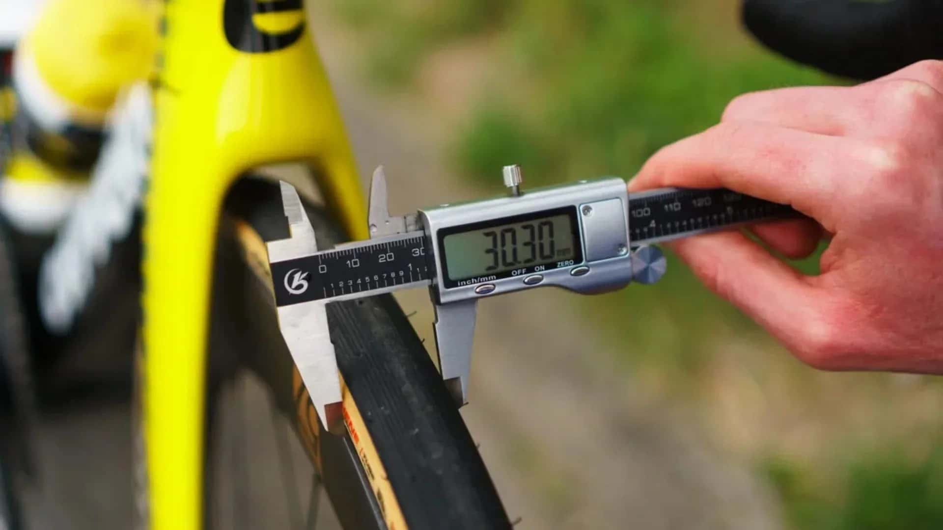 Modern race bike with wide tires designed for speed, comfort, and grip