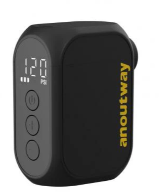 Anoutway mini electric pump for bicycles.