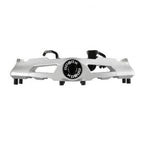 ide view of Xpedo AMBIX MTB pedal with aluminum body and chromoly spindle