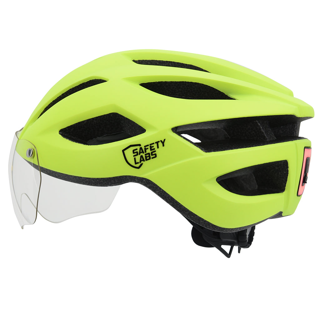 Safety Labs Expedo helmet matt neon yellow high visibility design