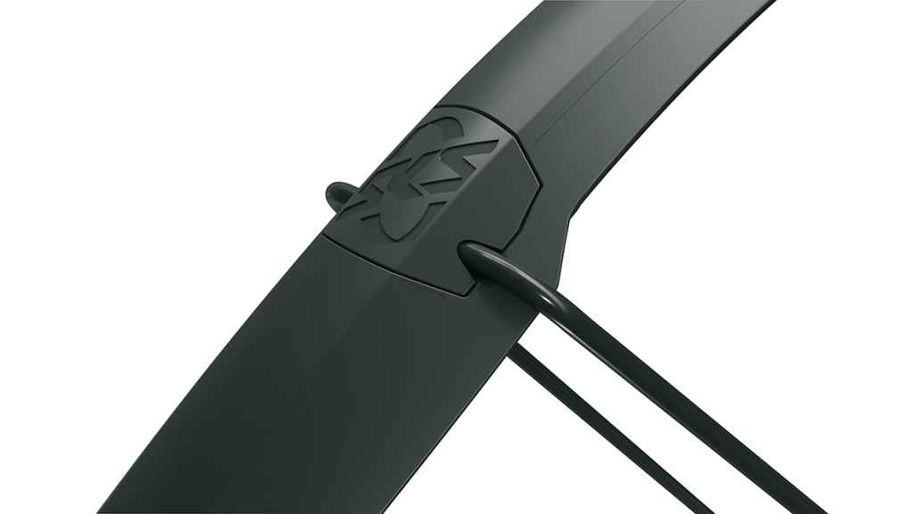 Gravel bike mudguard set with ESC Vario safety system