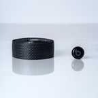 Close-up of the BTP Faux Leather Bartape-Andiamo Black showing the synthetic leather texture.