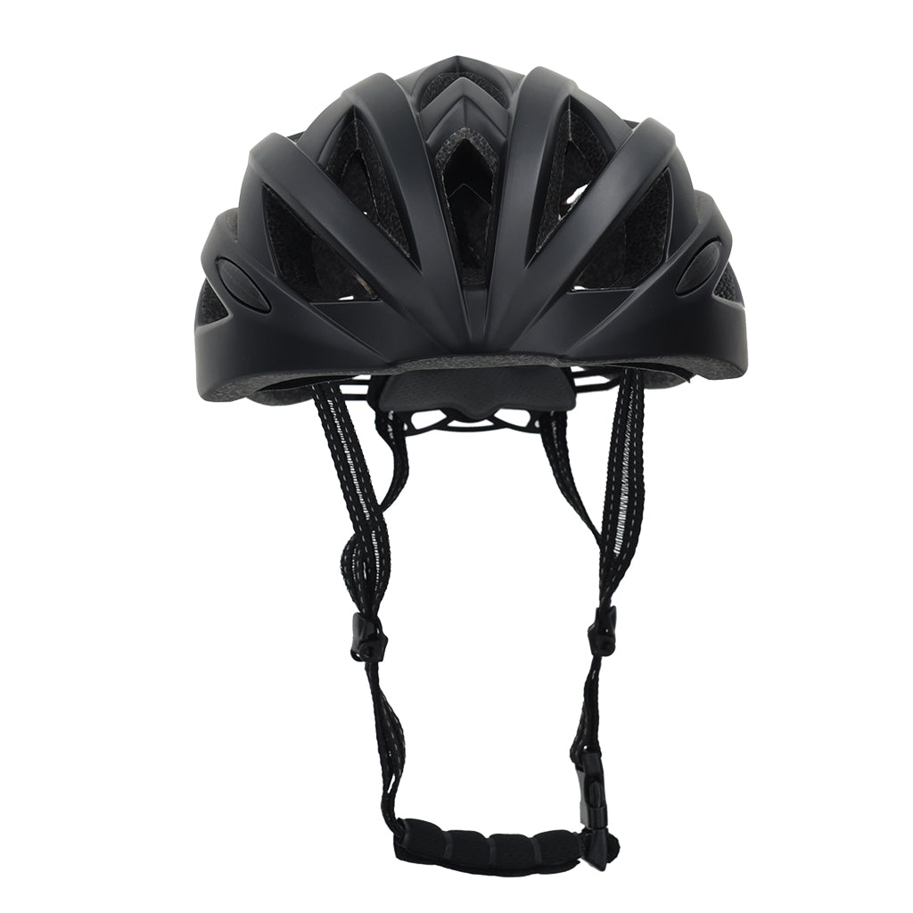 Lightweight road helmet for cyclists matt black