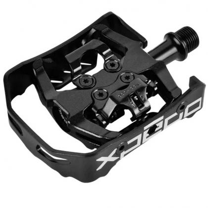 Side view of Xpedo MILO commuter pedal with aluminum body and chromoly spindle