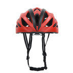 Lightweight road helmet for cyclists matt red