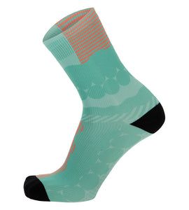Santini Optic Socks-Aqua