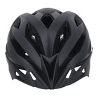 Hybrid MTB and road cycling helmet in matt black finish