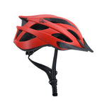 Lightweight matt red cycling helmet for everyday riding
