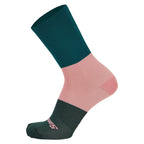 Santini Bengal socks, Teal, view 1.