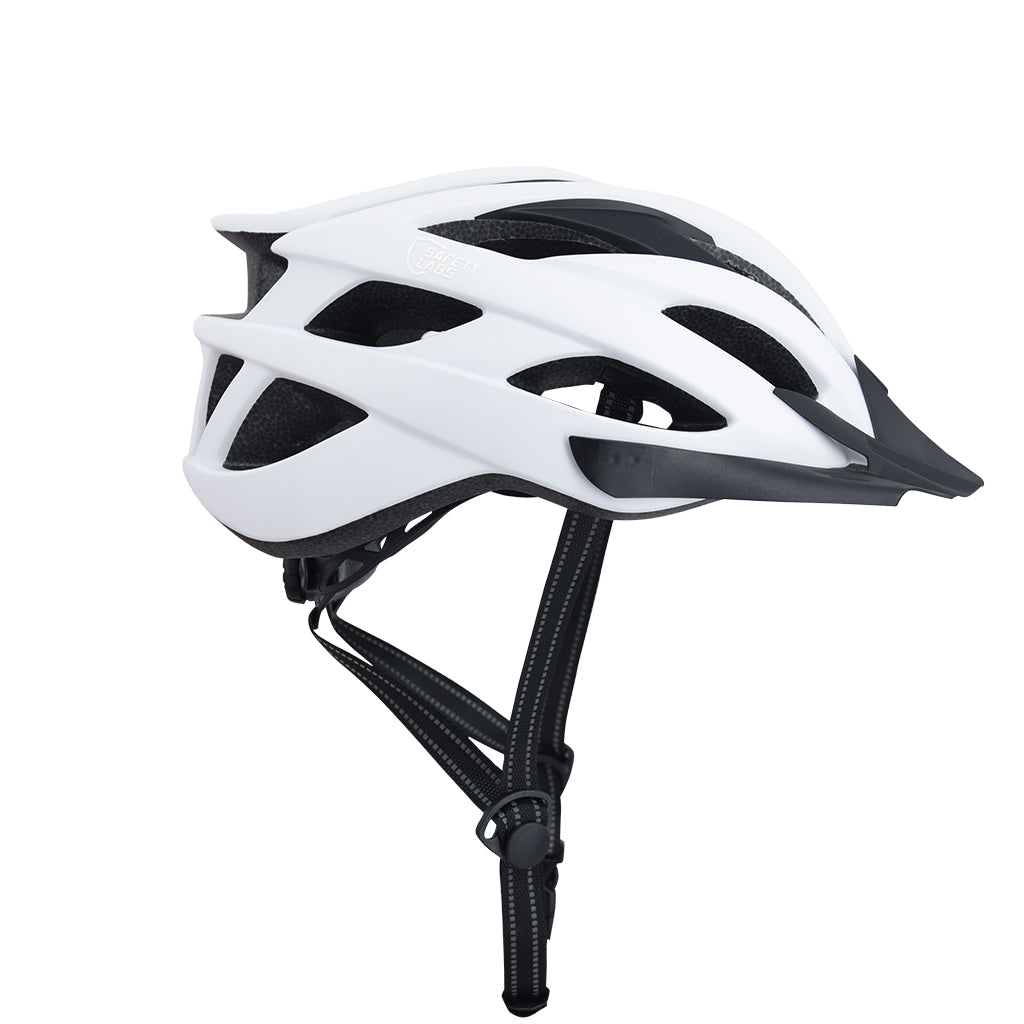 Lightweight matt white cycling helmet for everyday riding