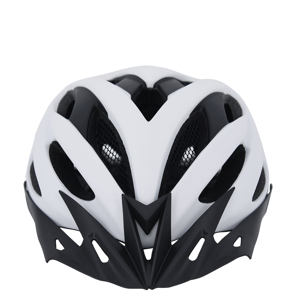 Matt white Avex hybrid cycling helmet for road and trail riding