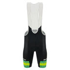 Santini Australian National Team Bibshorts, Black, front view.