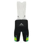 Santini Australian National Team Bibshorts, Black, back view.