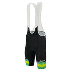 Santini Australian National Team Bibshorts, Black, chamois and fabric detail.